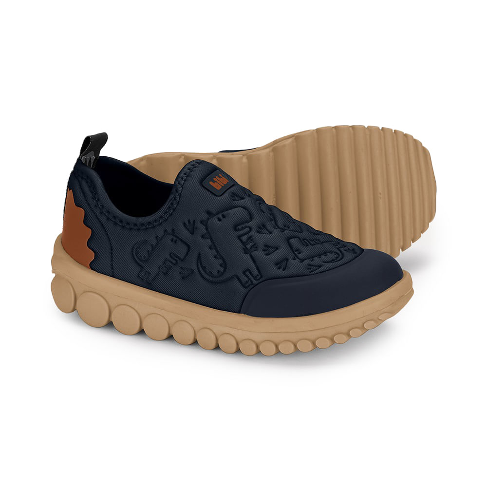 Tênis infantil masculino Bibi modelo 1155408 azul marinho para seção vai servir